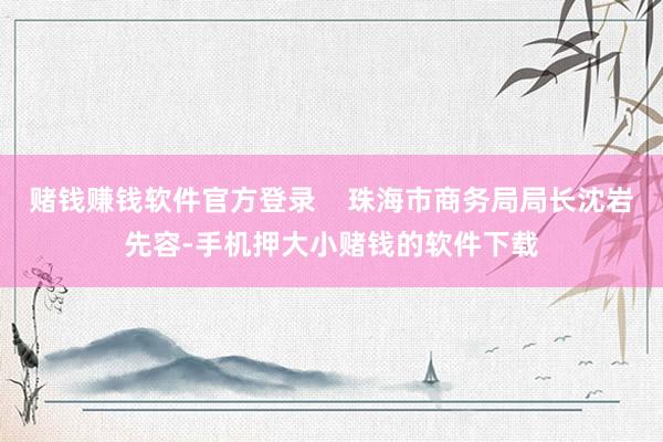 赌钱赚钱软件官方登录 珠海市商务局局长沈岩先容-手机押大小赌钱的软件下载