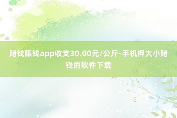 赌钱赚钱app收支30.00元/公斤-手机押大小赌钱的软件下载