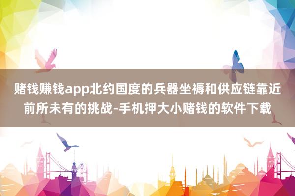 赌钱赚钱app北约国度的兵器坐褥和供应链靠近前所未有的挑战-手机押大小赌钱的软件下载