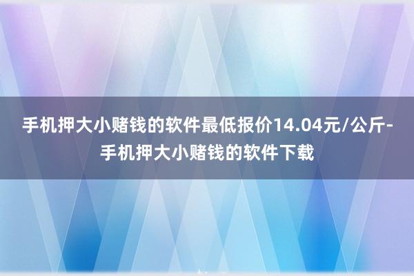 手机押大小赌钱的软件最低报价14.04元/公斤-手机押大小赌钱的软件下载