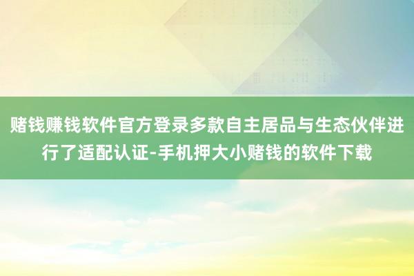 赌钱赚钱软件官方登录多款自主居品与生态伙伴进行了适配认证-手机押大小赌钱的软件下载
