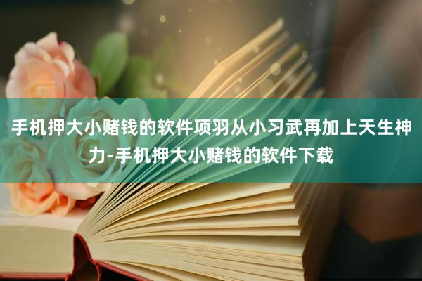 手机押大小赌钱的软件项羽从小习武再加上天生神力-手机押大小赌钱的软件下载