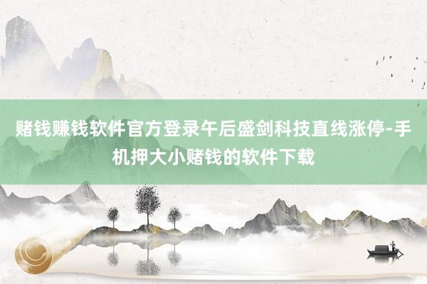 赌钱赚钱软件官方登录午后盛剑科技直线涨停-手机押大小赌钱的软件下载