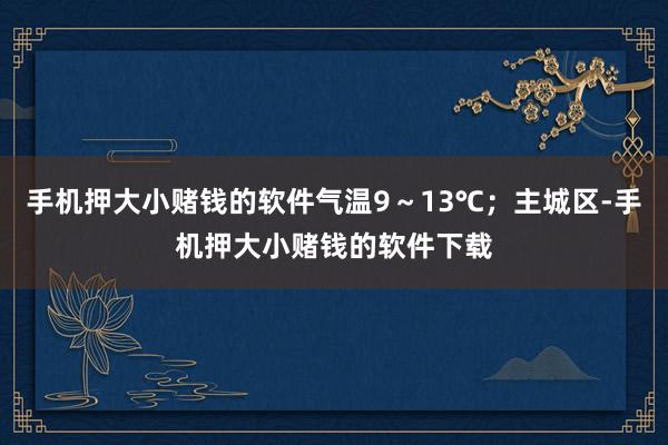手机押大小赌钱的软件气温9~13℃;主城区-手机押大小赌钱的软件下载