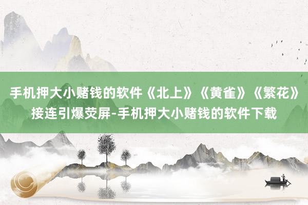 手机押大小赌钱的软件《北上》《黄雀》《繁花》接连引爆荧屏-手机押大小赌钱的软件下载